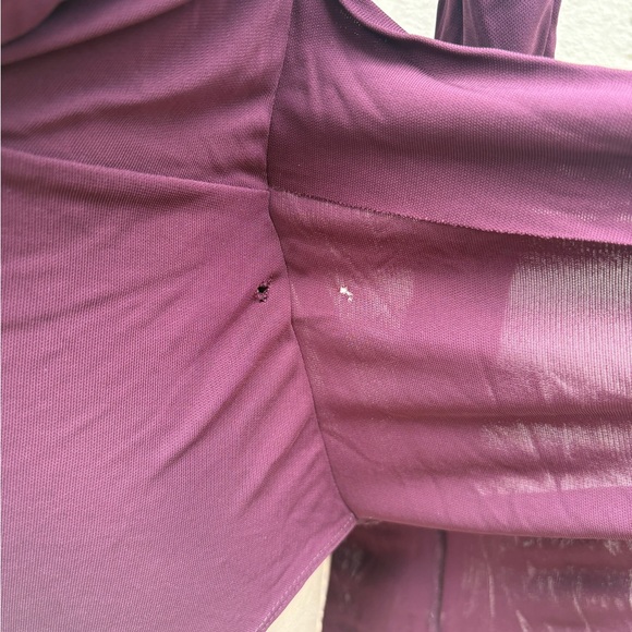 Reformation Deep Purple Asymmetrical Dress - Picture 6 of 13